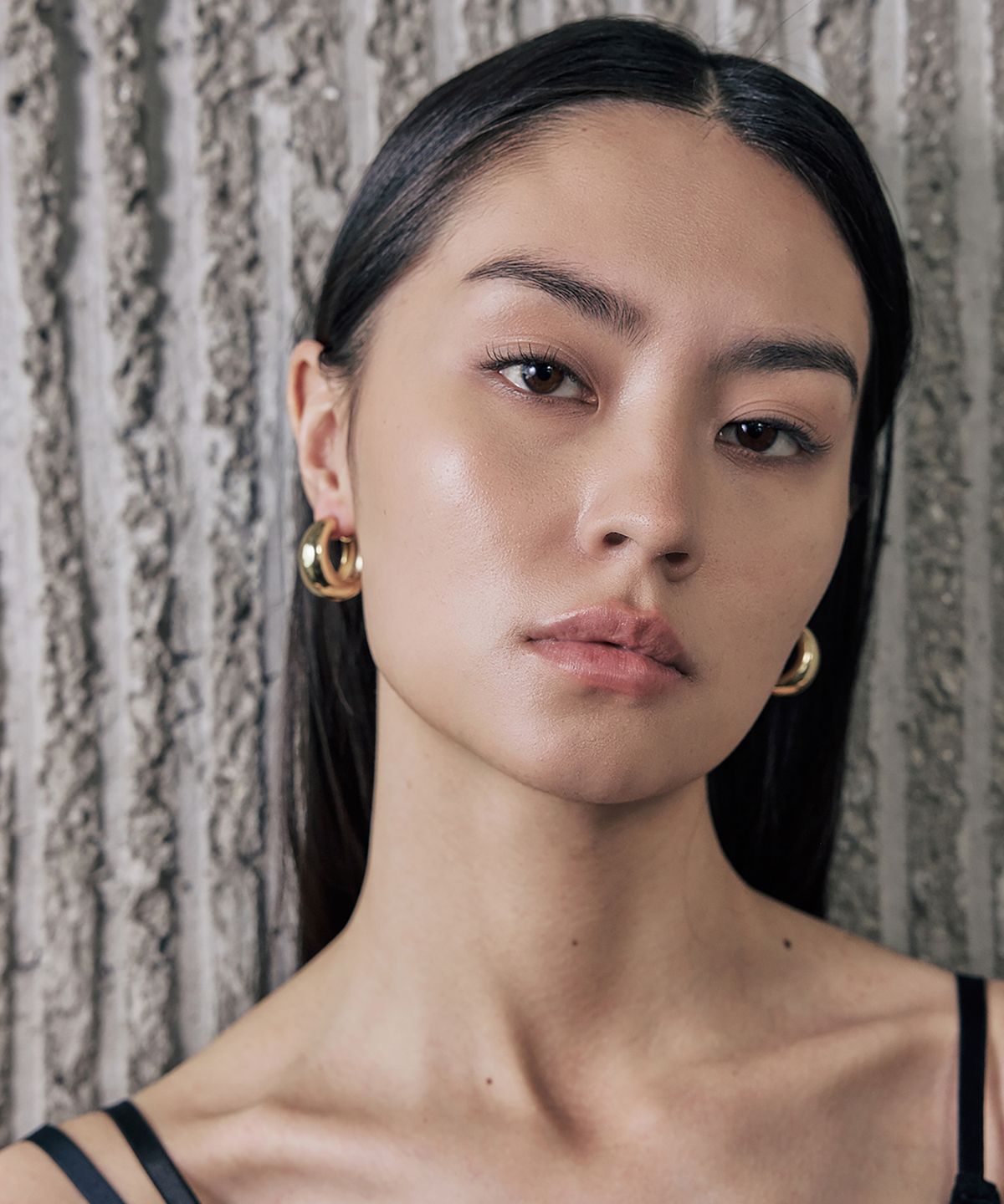 그라스마티네(GRASSE MATINEE) Dome Earrings L Gold
