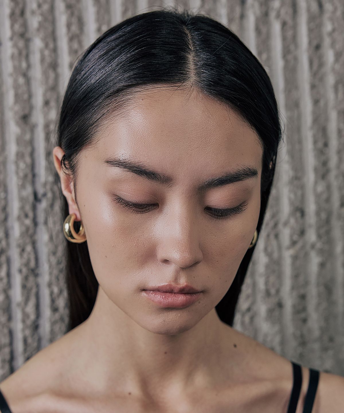 그라스마티네(GRASSE MATINEE) Dome Earrings L Gold