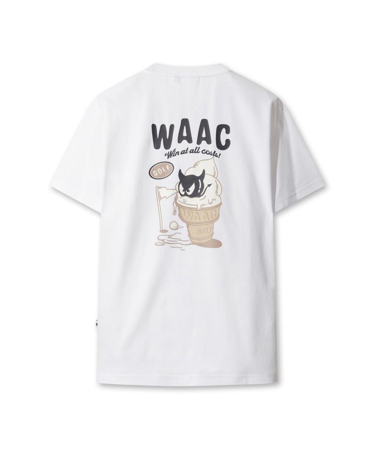 왁(WAAC) Uni WAACKY Crewneck T-shirts WMTCM26502WHX