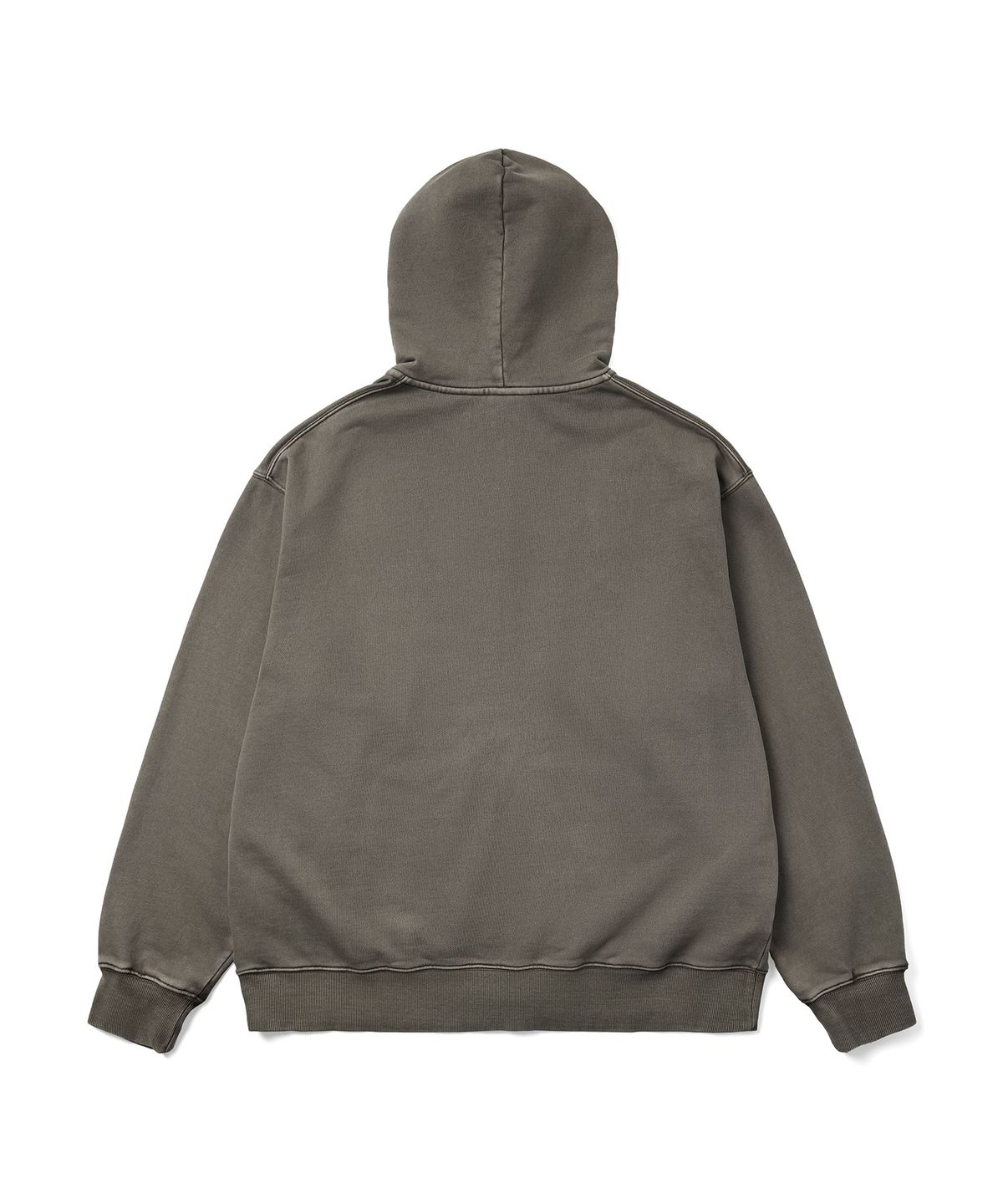 챔피온(CHAMPION) 아치 로고 루즈핏 아플리케 다잉 후드 집업 Brown