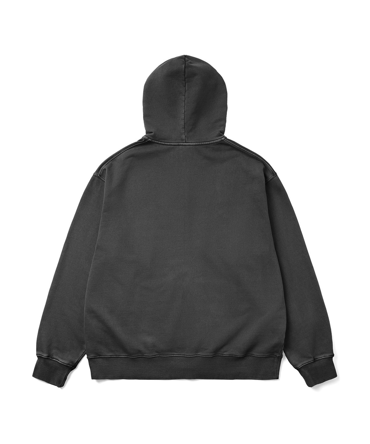 챔피온(CHAMPION) 아치 로고 루즈핏 아플리케 다잉 후드 집업 Charcoal