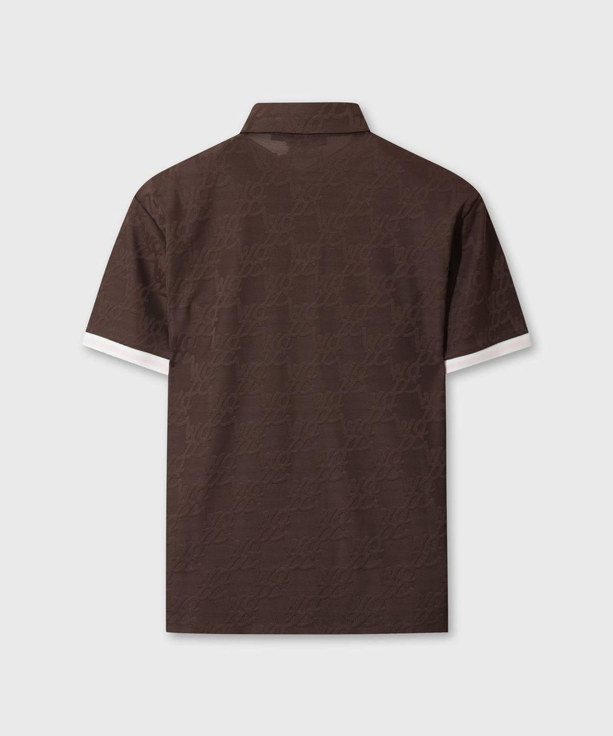 왁(WAAC) Men WAACKY Jacquard Polo WMTCM26500BRD