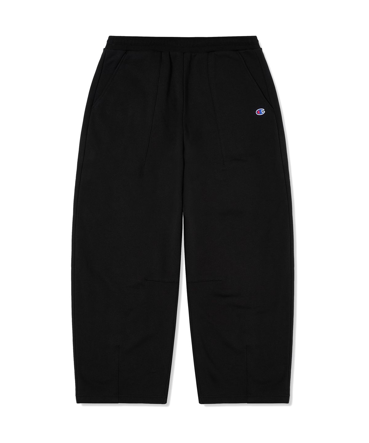 챔피온(CHAMPION) 벌룬핏 조그택 기모 스웨트 팬츠 Black