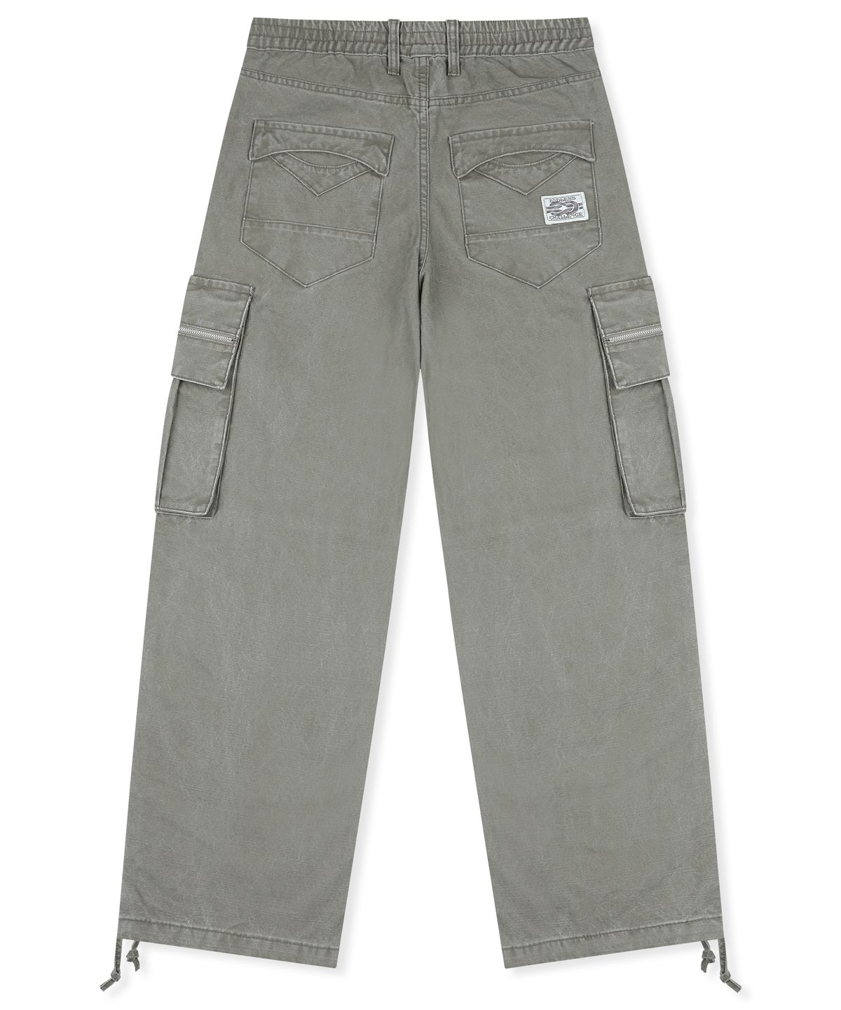 엑스톤즈(XTONZ) XP344 스택 루즈핏 워싱 코튼 카고 팬츠 (KHAKI)