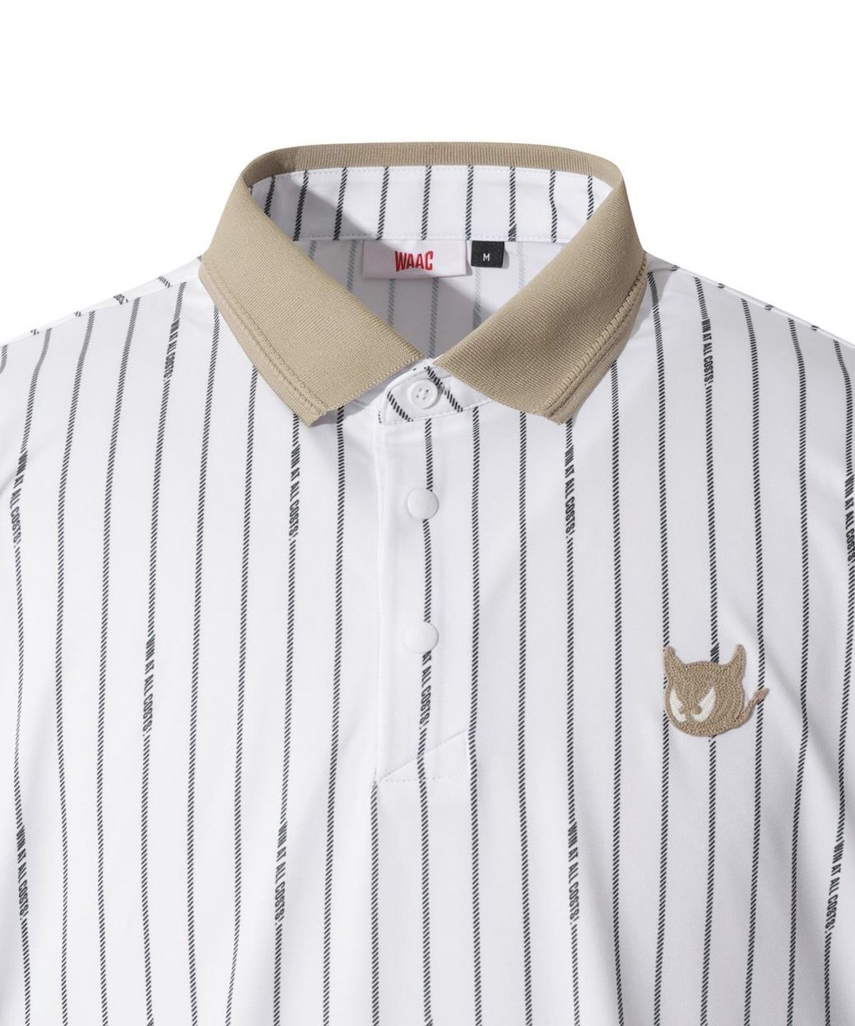 왁(WAAC) WAACKY Stripe Print Polo WMTCM26501WHX