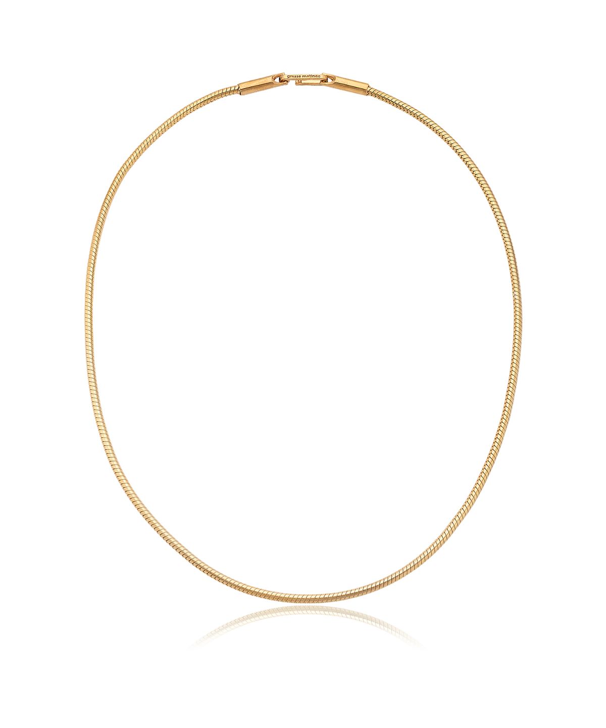그라스마티네(GRASSE MATINEE) Pipe Snake Chain Necklace Gold