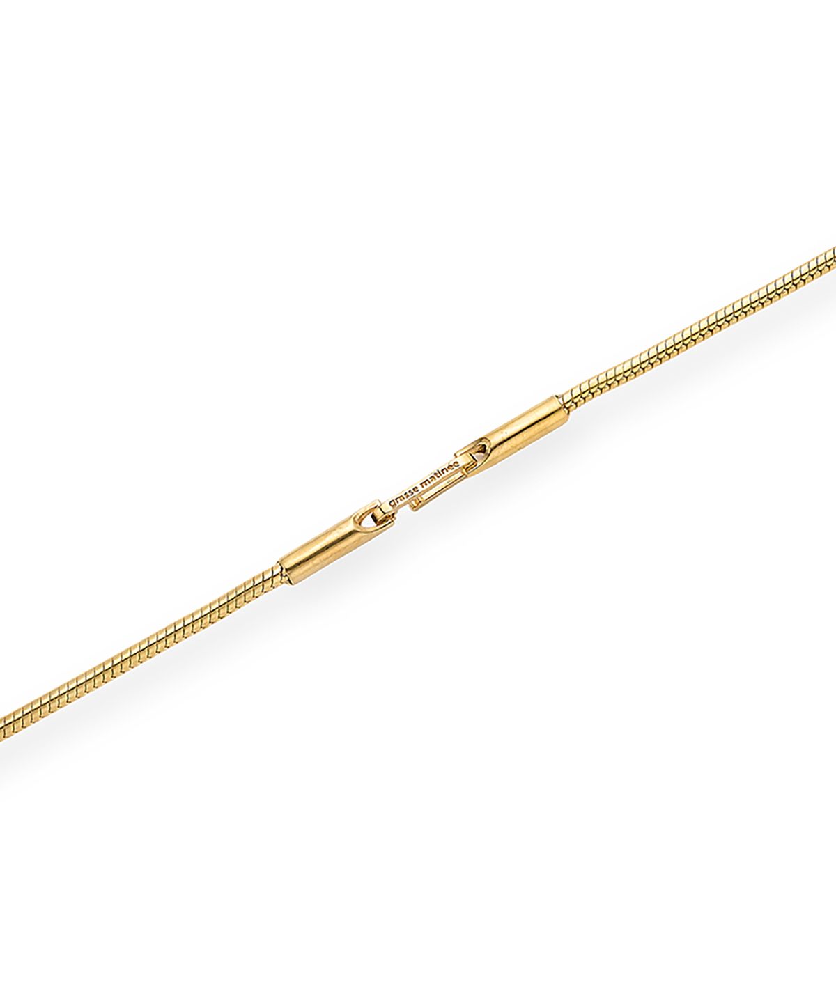그라스마티네(GRASSE MATINEE) Pipe Snake Chain Necklace Gold