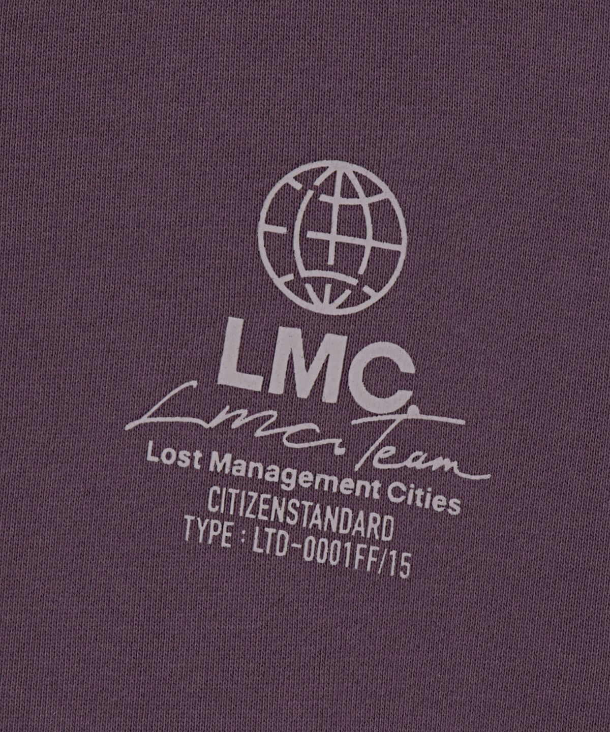 엘엠씨(LMC) WM SIGNATURE COMBO ZIP-UP HOODIE dark purple