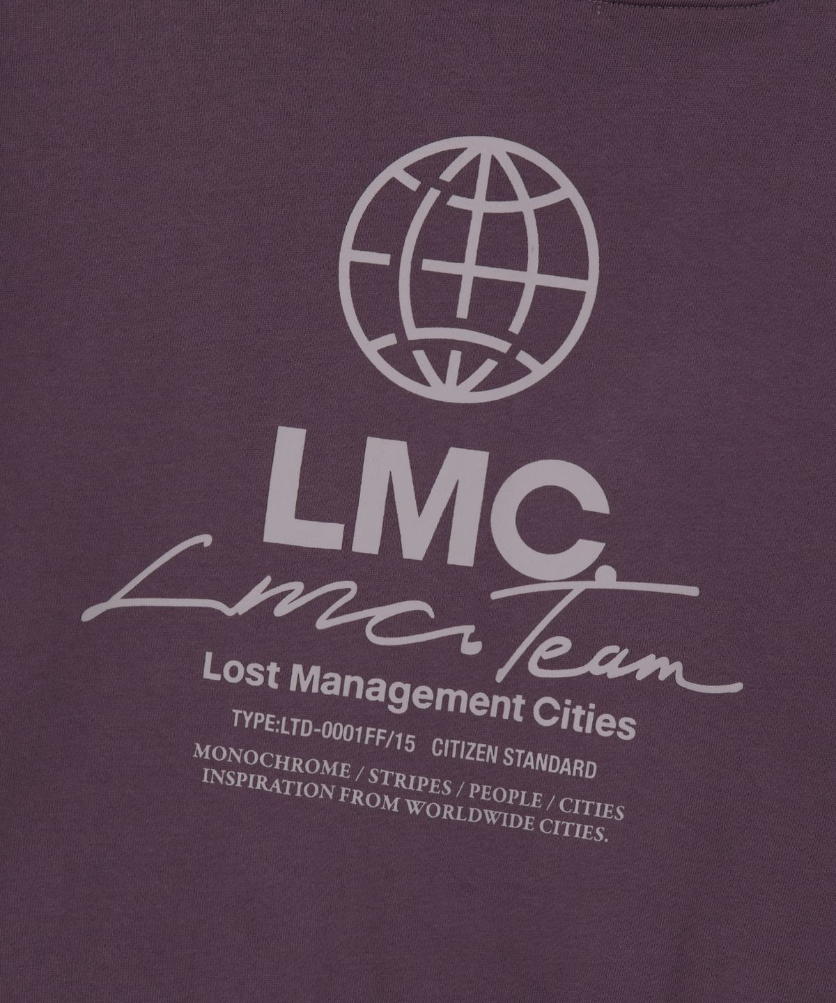 엘엠씨(LMC) WM SIGNATURE COMBO ZIP-UP HOODIE dark purple