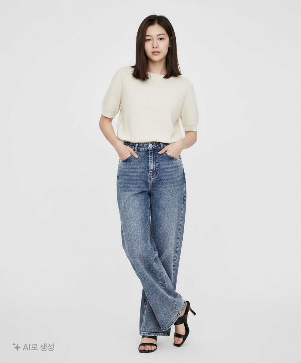 미쏘(MIXXO) 청/데님 팬츠 28