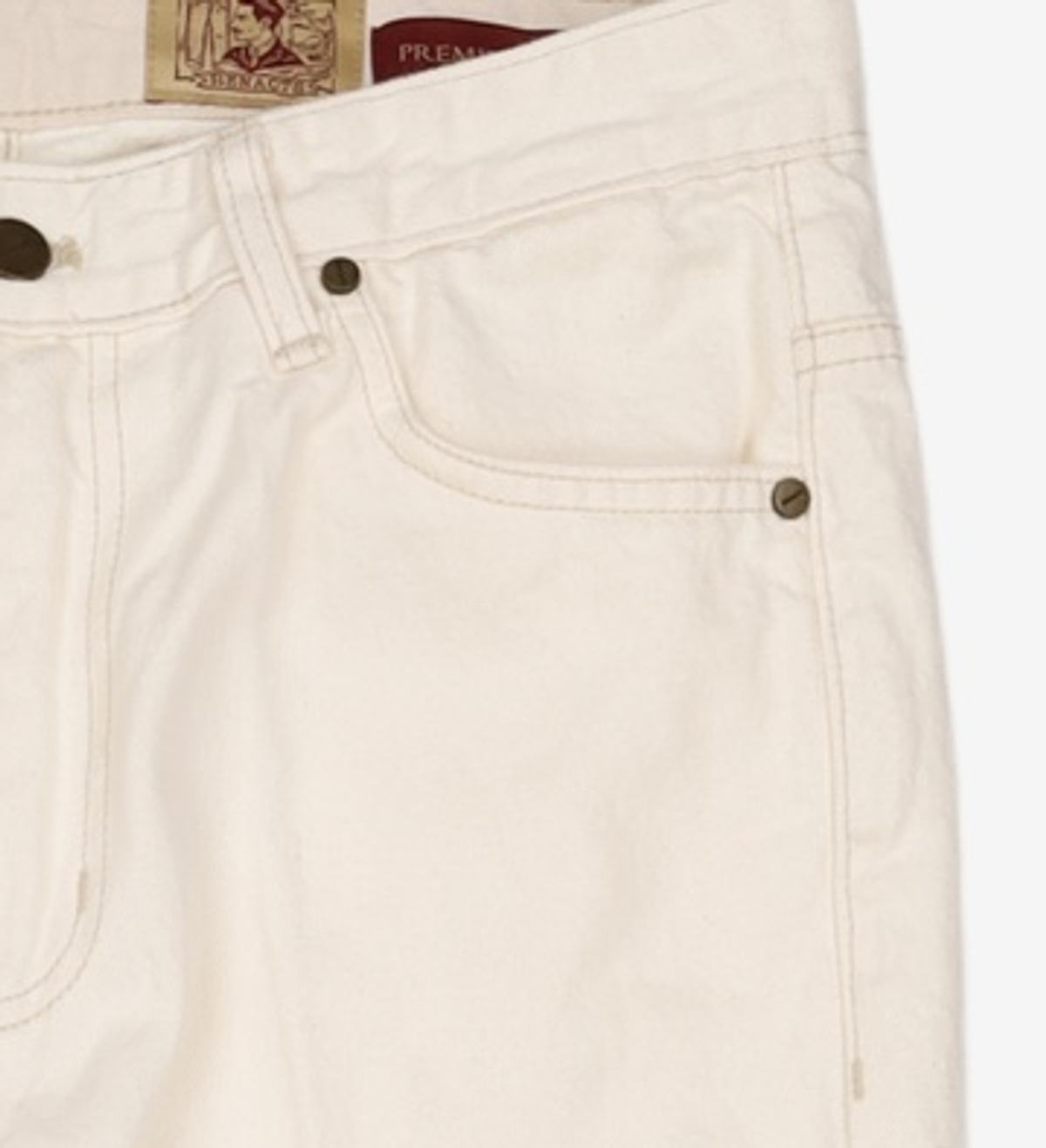 리넥츠(RENACTS) Tailored Straight Denim Pants [Cream] 2