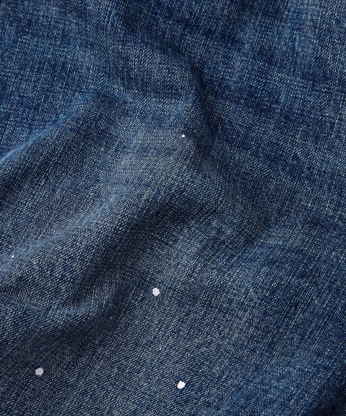 아웃스탠딩(OUTSTANDING) W.W. II SELVEDGE STRAIGHT PANTS_REPAIR BLUE
