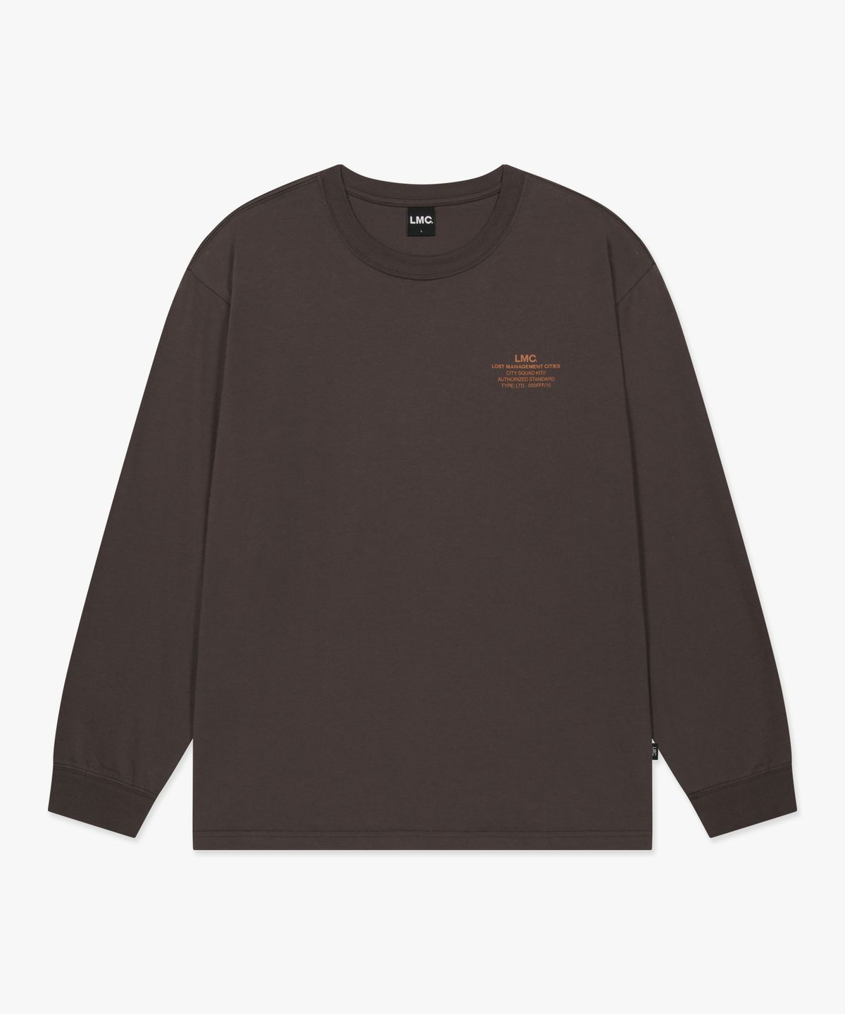 엘엠씨(LMC) AUTHORIZED STANDARD LONG SLV TEE brown