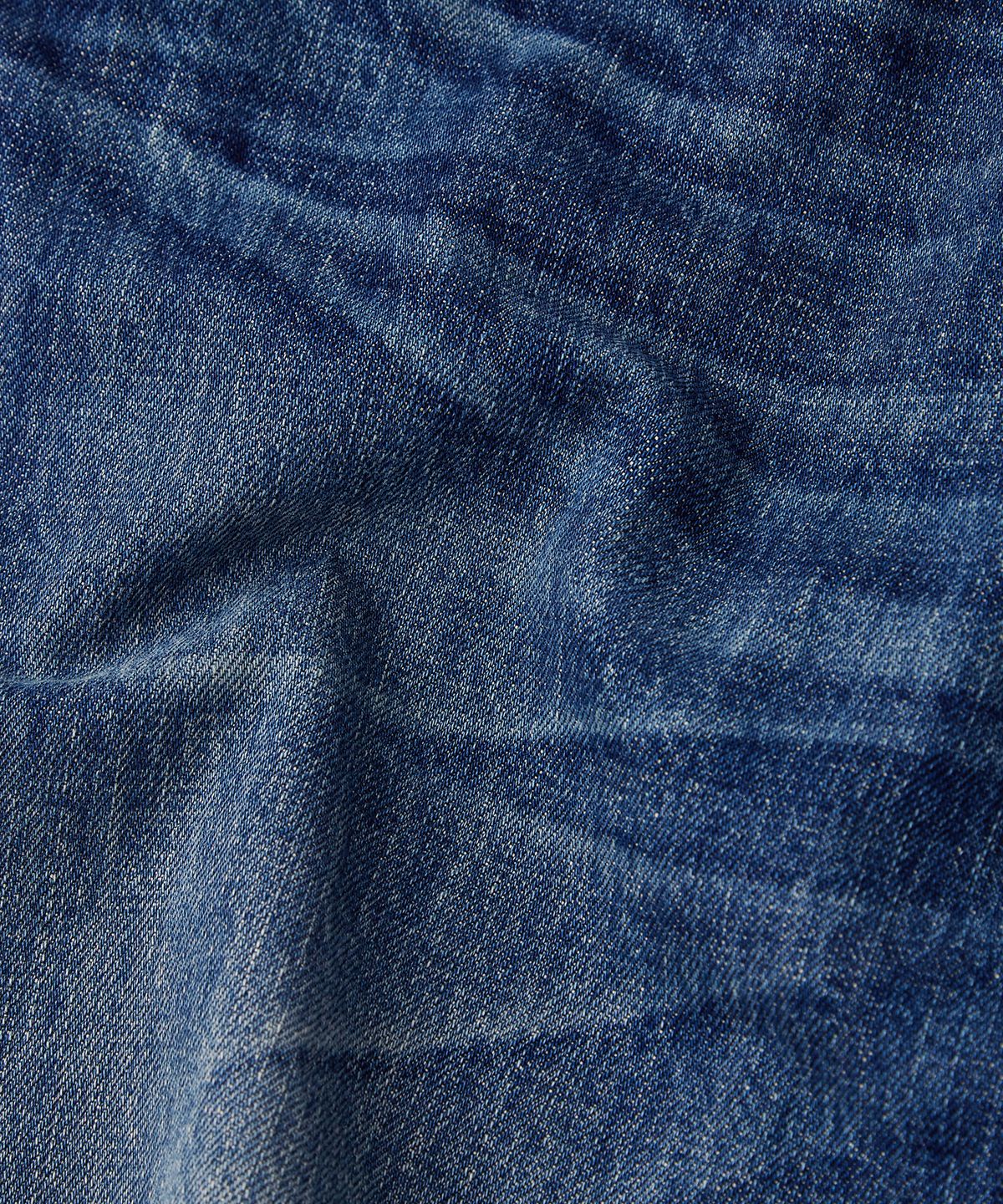 아웃스탠딩(OUTSTANDING) 30S CINCH BACK SELVEDGE WIDE PANTS_MEDIUM BLUE