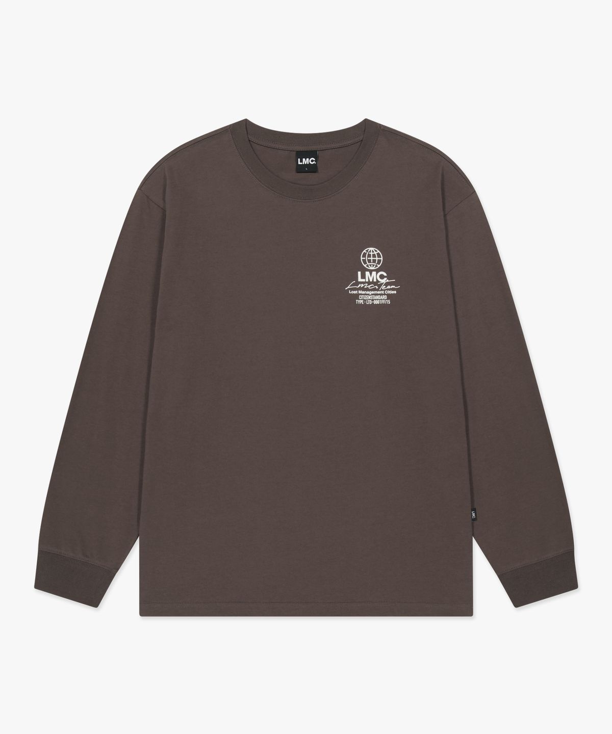 엘엠씨(LMC) SIGNATURE COMBO LONG SLV TEE brown