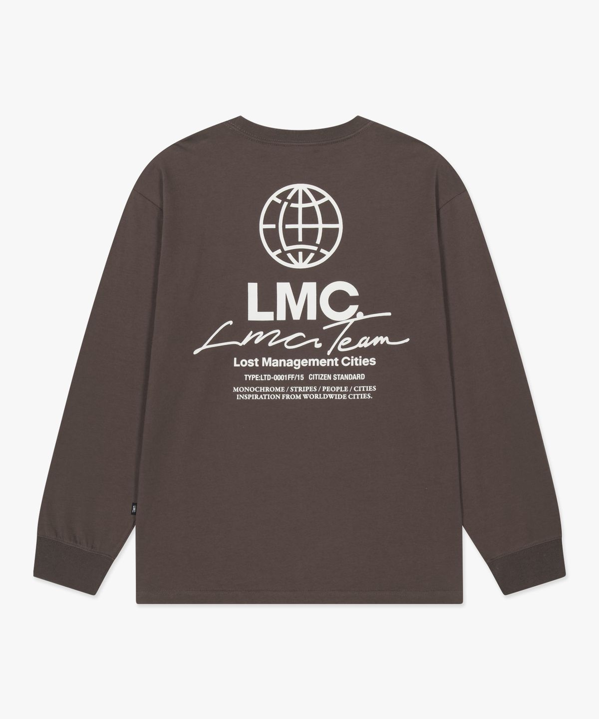 엘엠씨(LMC) SIGNATURE COMBO LONG SLV TEE brown