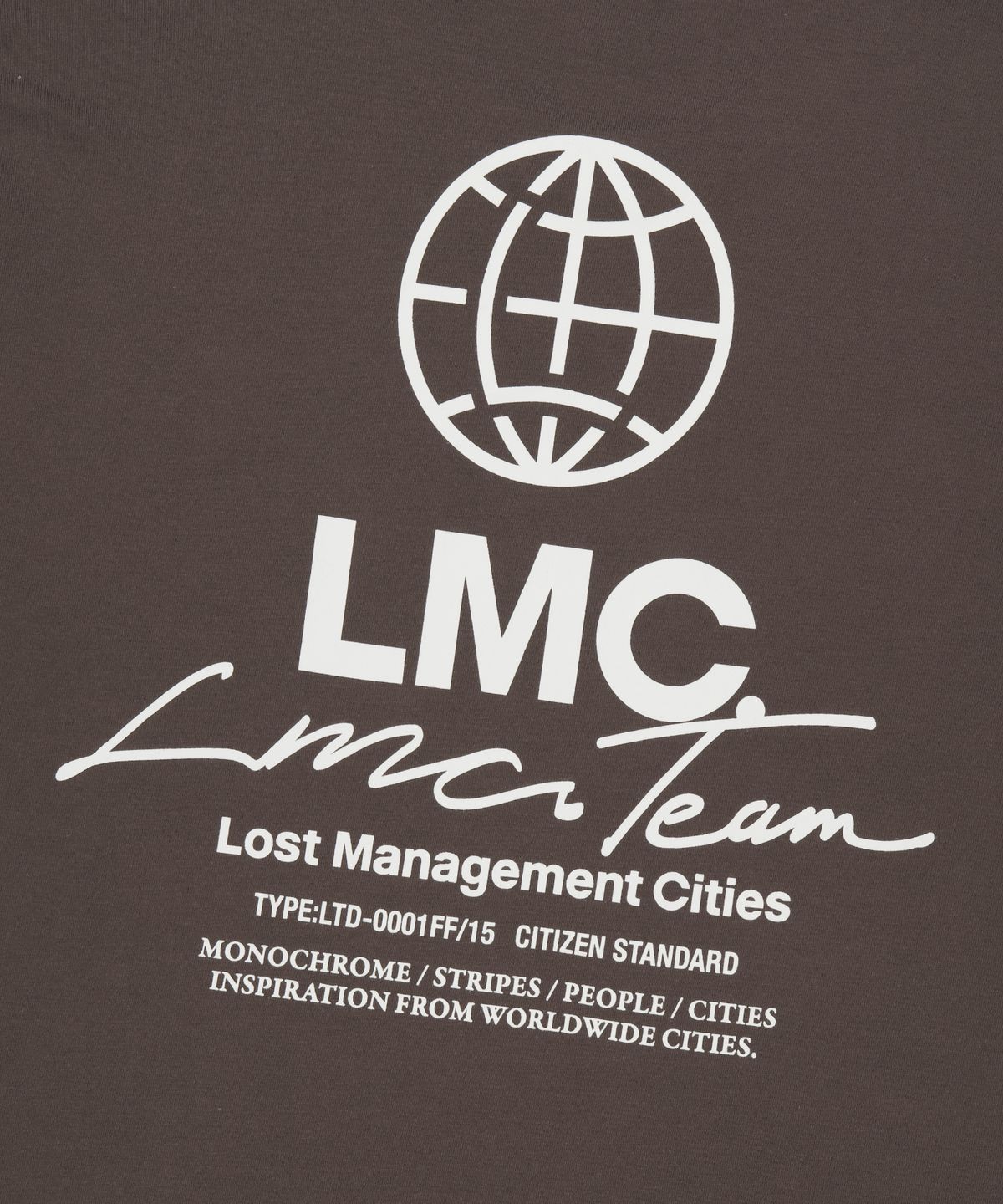 엘엠씨(LMC) SIGNATURE COMBO LONG SLV TEE brown
