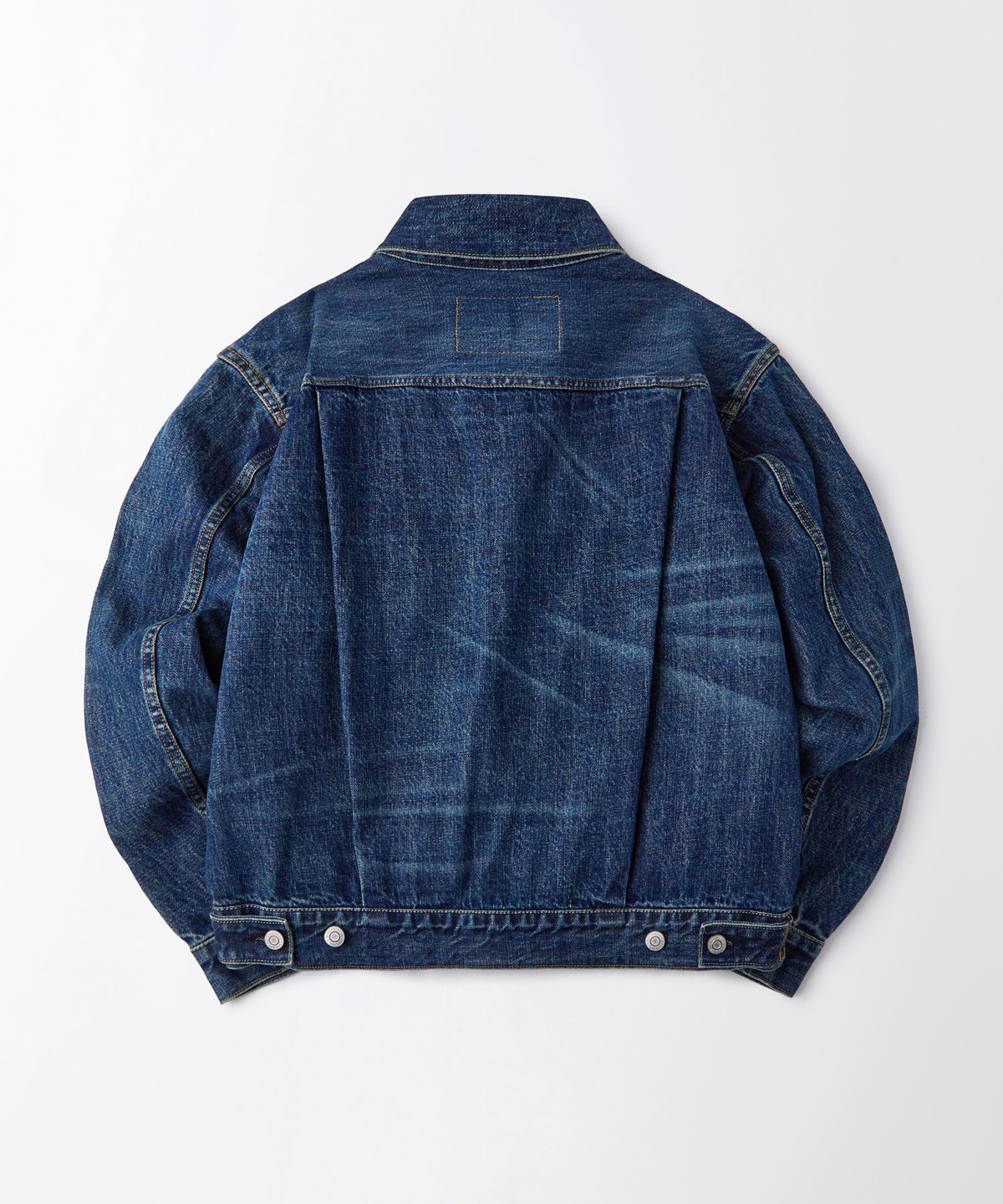 아웃스탠딩(OUTSTANDING) SELVEDGE DENIM 2ND JACKET_MEDIUM BLUE
