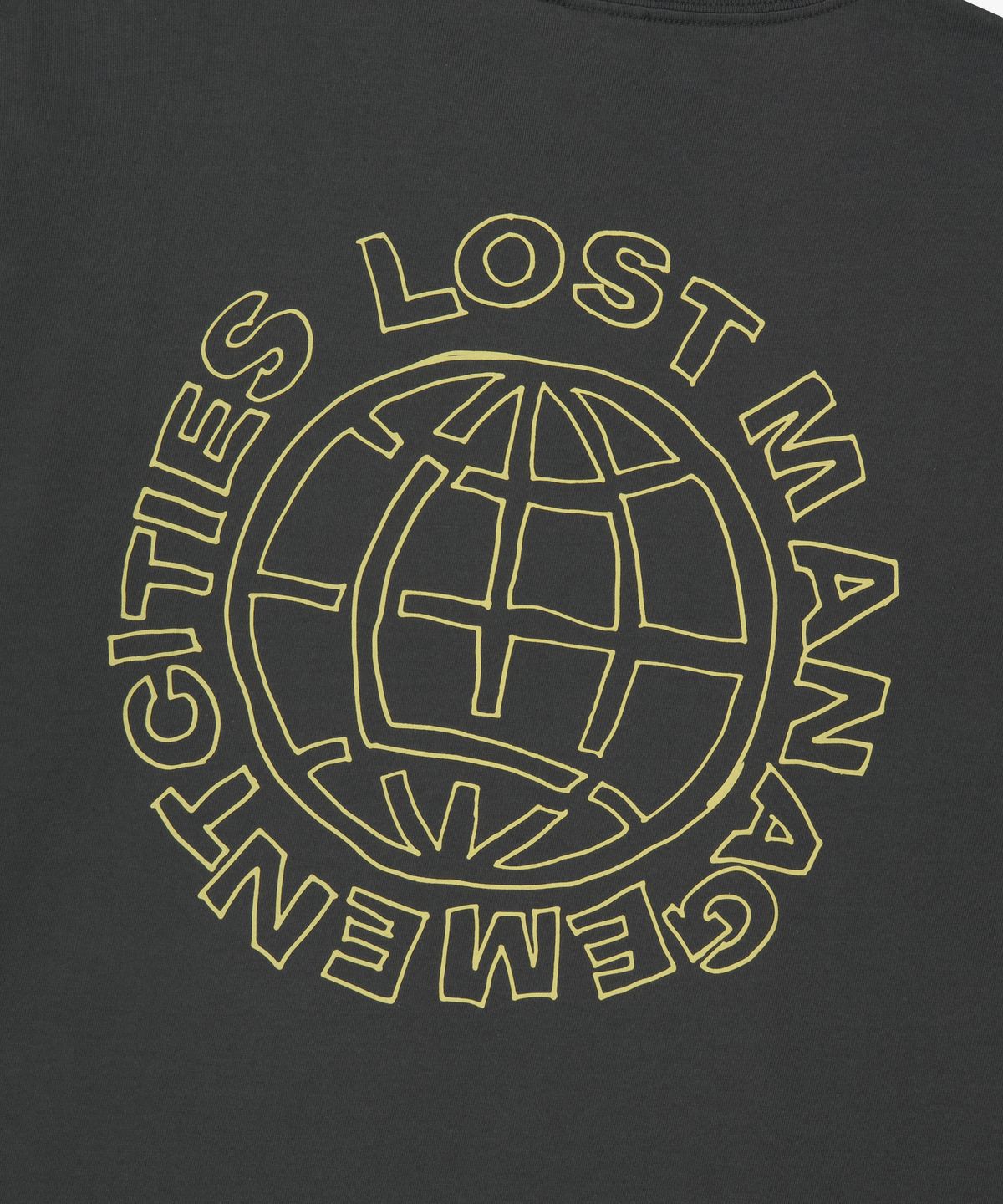 엘엠씨(LMC) DOODLE GLOBE LONG SLV TEE charcoal