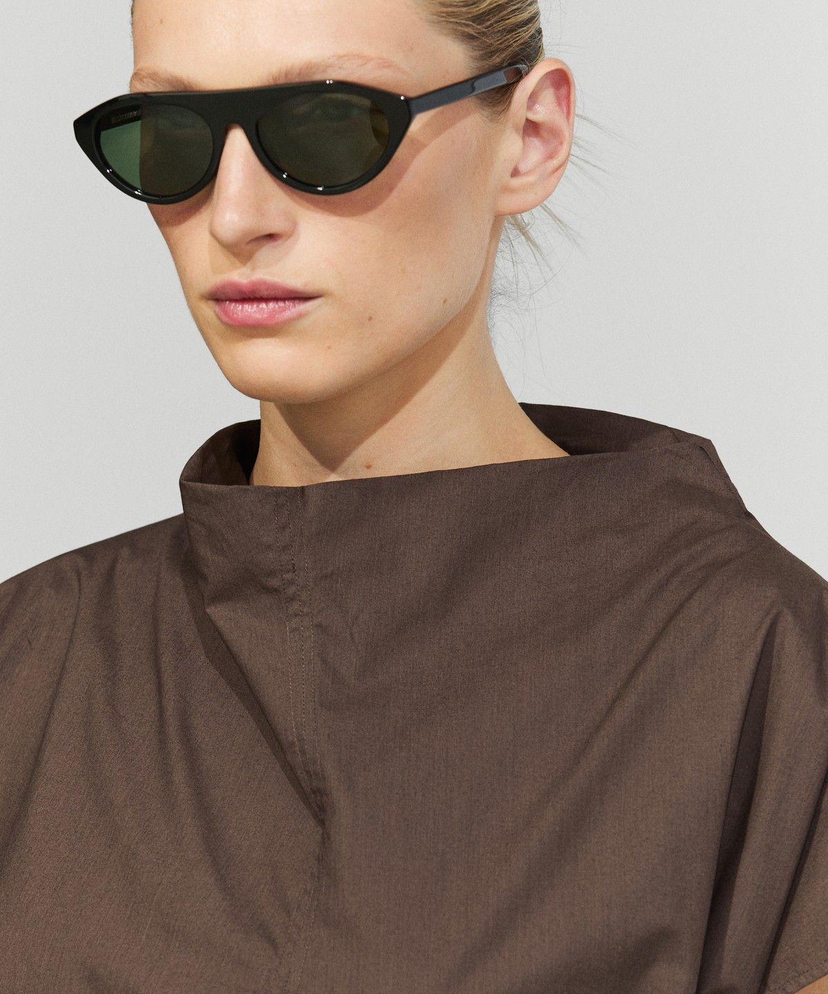 마시모두띠(MASSIMO DUTTI) 100% 코튼 포플린 드레이프 원피스