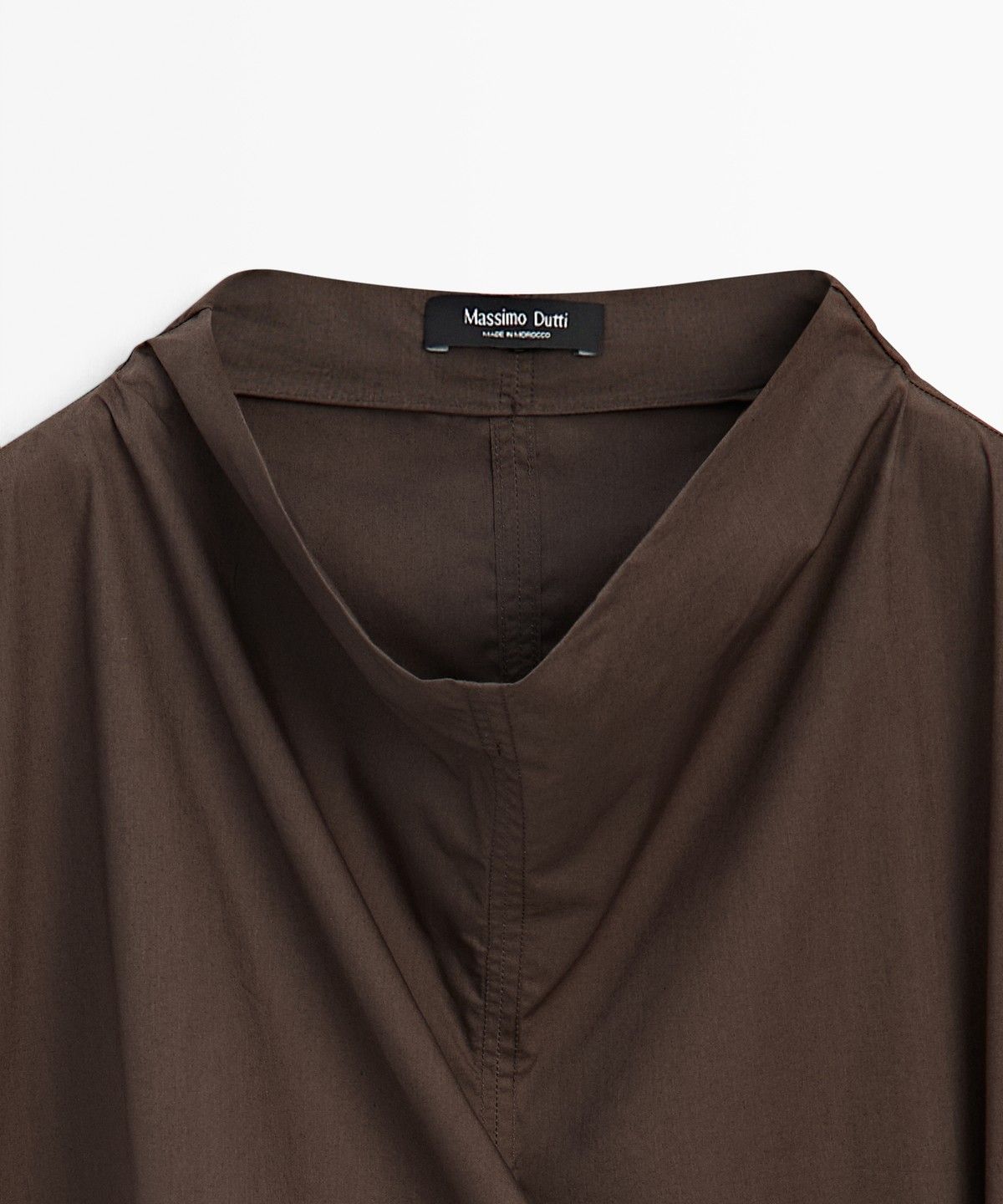 마시모두띠(MASSIMO DUTTI) 100% 코튼 포플린 드레이프 원피스