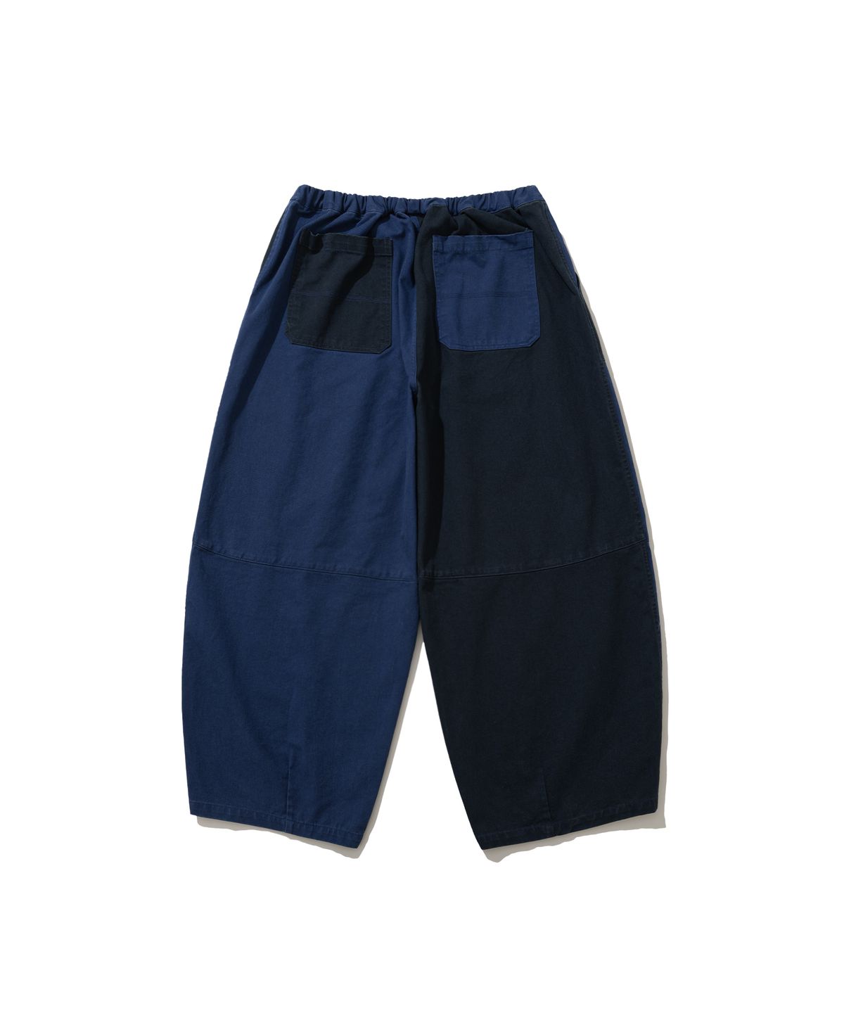 앵글런(ANGLAN) Panel Mix Balloon Pants - Blue