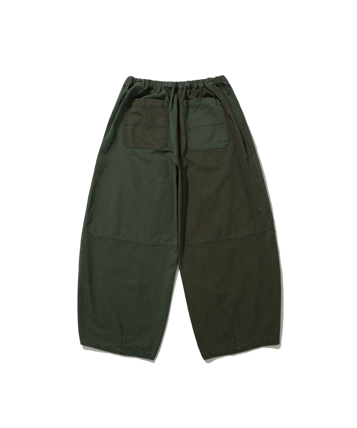 앵글런(ANGLAN) Panel Mix Balloon Pants - Khaki