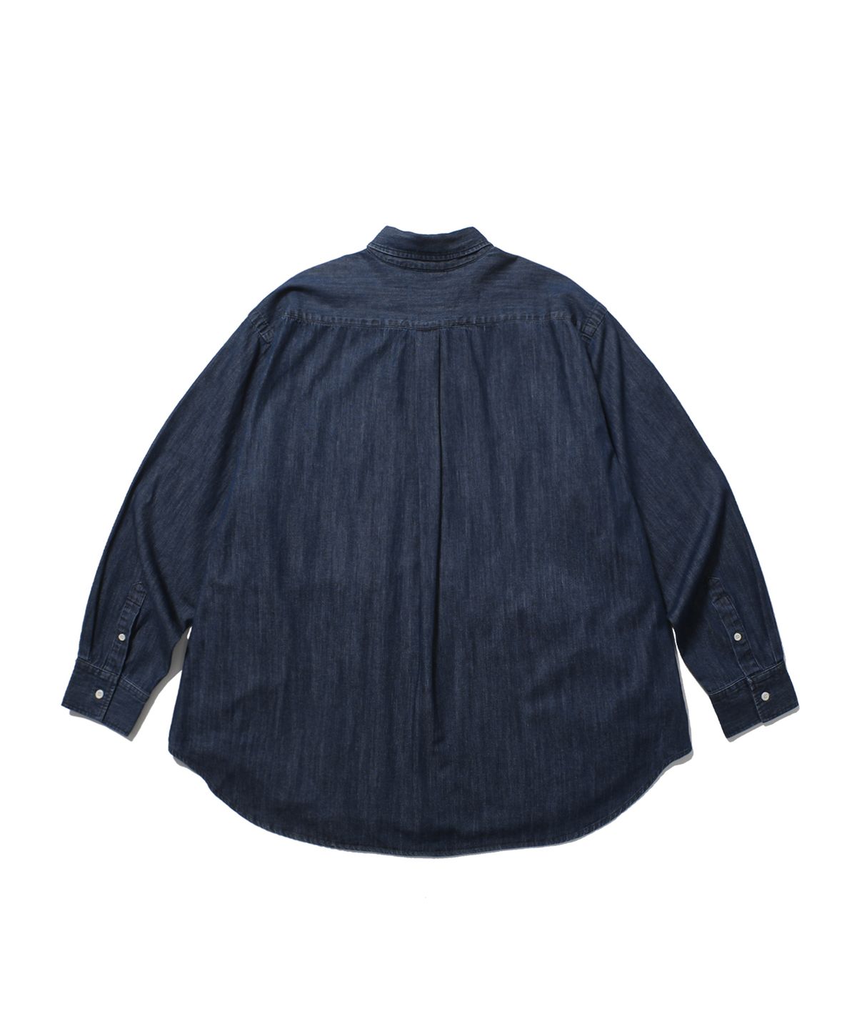 앵글런(ANGLAN) Double Button Denim Shirt - Indigo