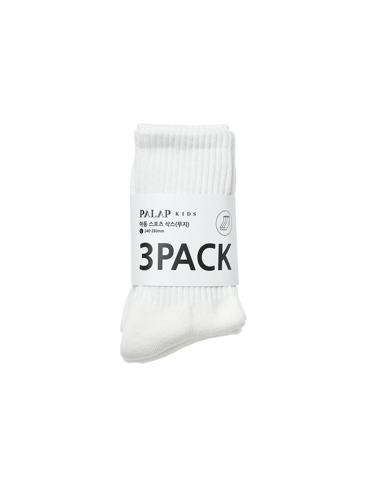 팔랩(PALAP) [3PACK] 공용 베이직 쿠셔닝 스포츠 삭스_PKZ99AY005