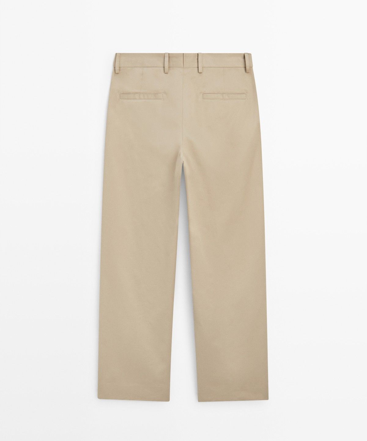 마시모두띠(MASSIMO DUTTI) 100% 코튼 와이드 핏 팬츠
