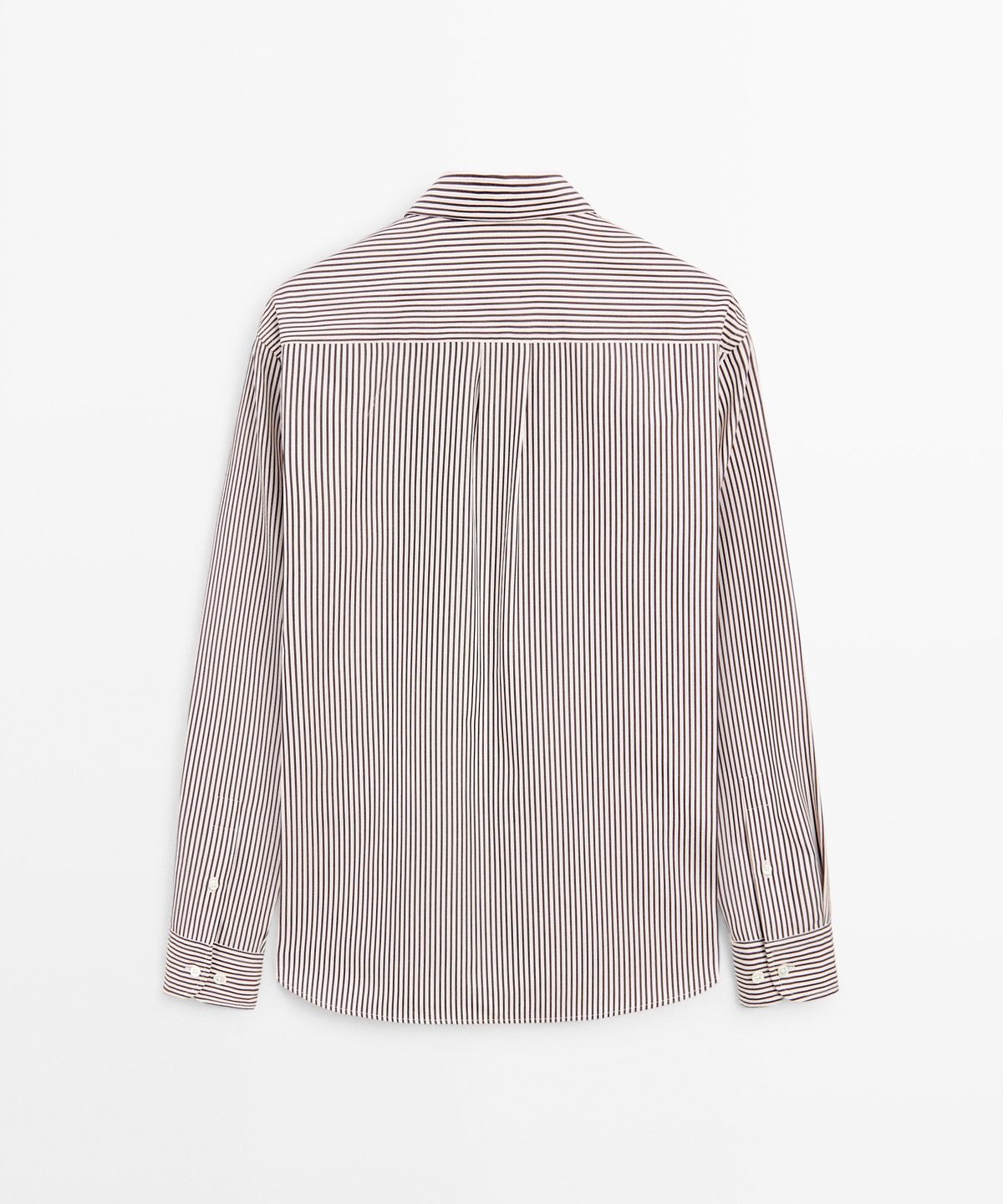 마시모두띠(MASSIMO DUTTI) 100% 코튼 레귤러 핏 스트라이프 셔츠