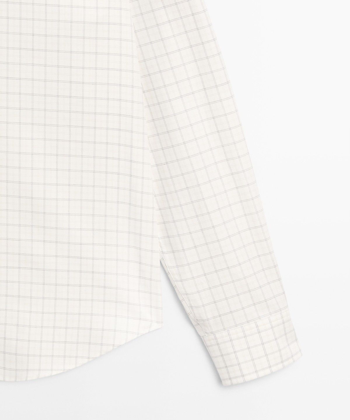 마시모두띠(MASSIMO DUTTI) 레귤러 핏 체크 100% 코튼 셔츠
