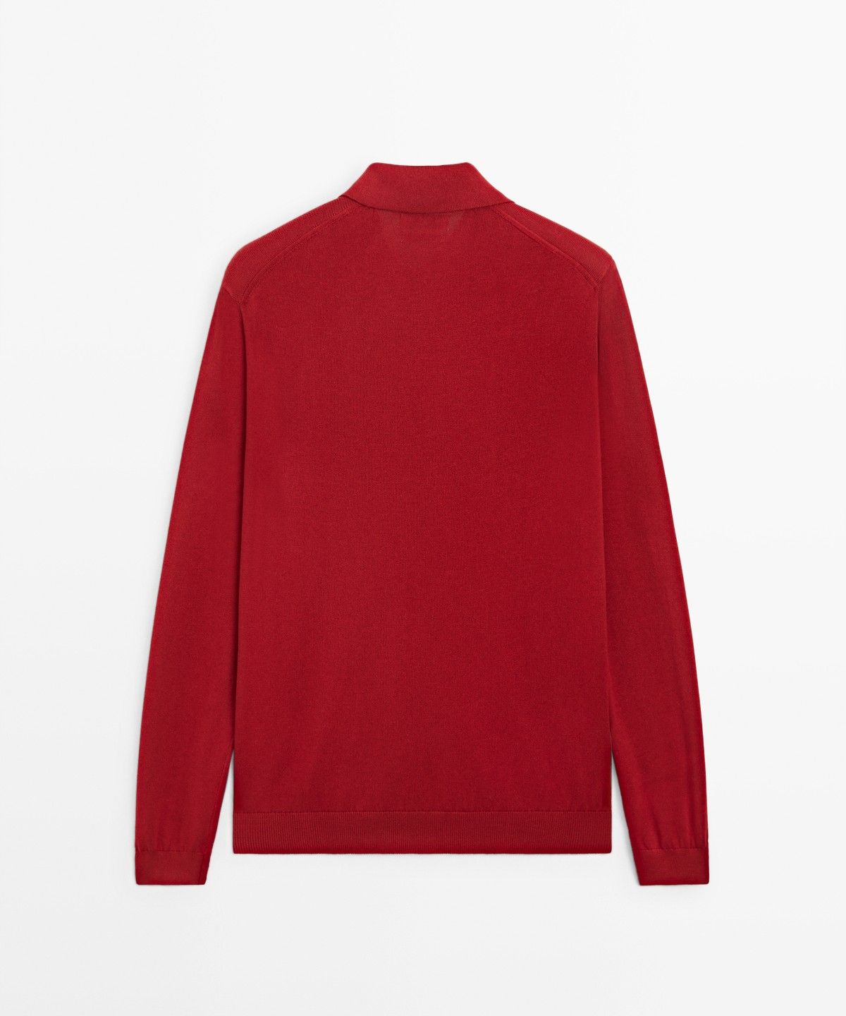 마시모두띠(MASSIMO DUTTI) 100% 코튼 니트 폴로 스웨터