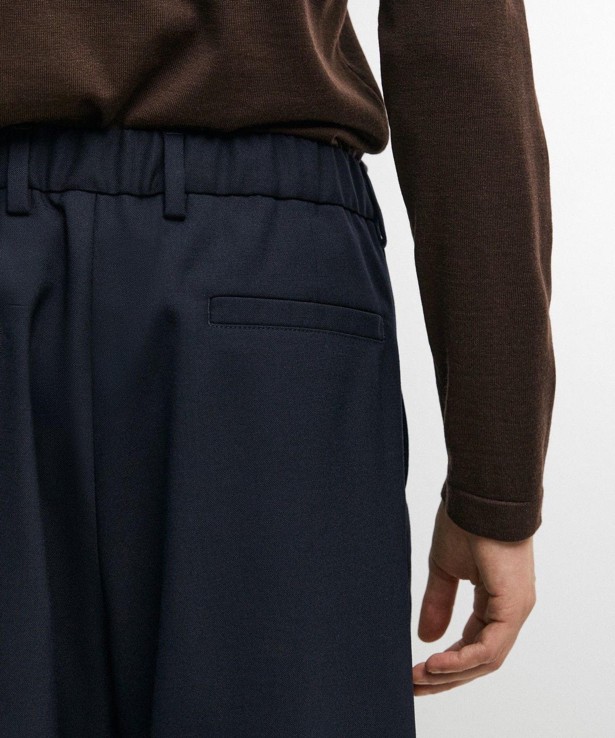 마시모두띠(MASSIMO DUTTI) 100% 쿨 울 텍스처드 팬츠