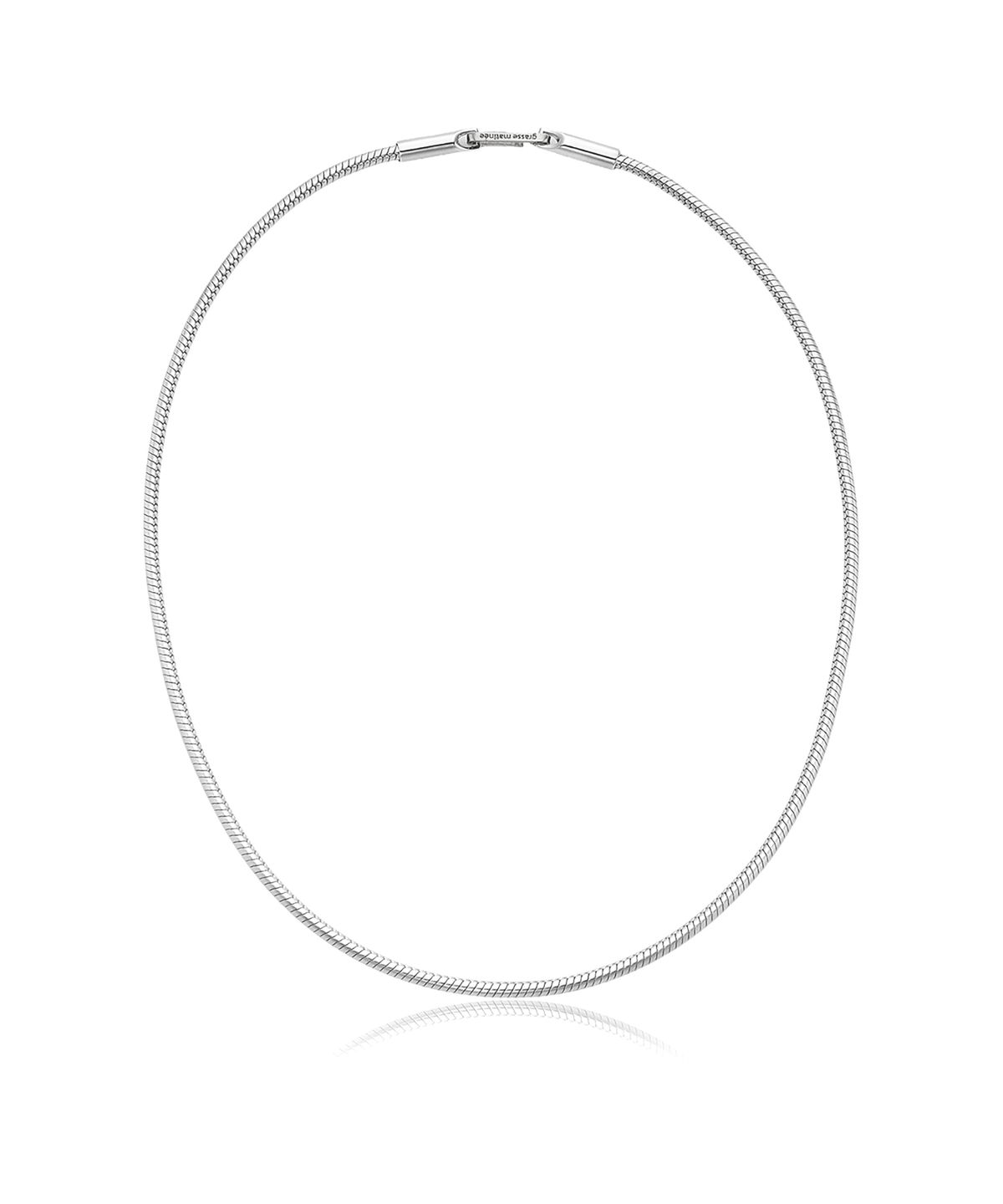 그라스마티네(GRASSE MATINEE) Pipe Snake Chain Necklace Silver