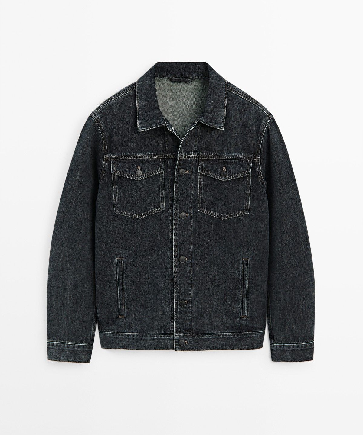 마시모두띠(MASSIMO DUTTI) 레귤러 핏 코튼 데님 재킷