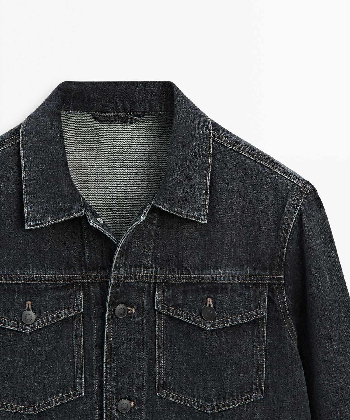 마시모두띠(MASSIMO DUTTI) 레귤러 핏 코튼 데님 재킷