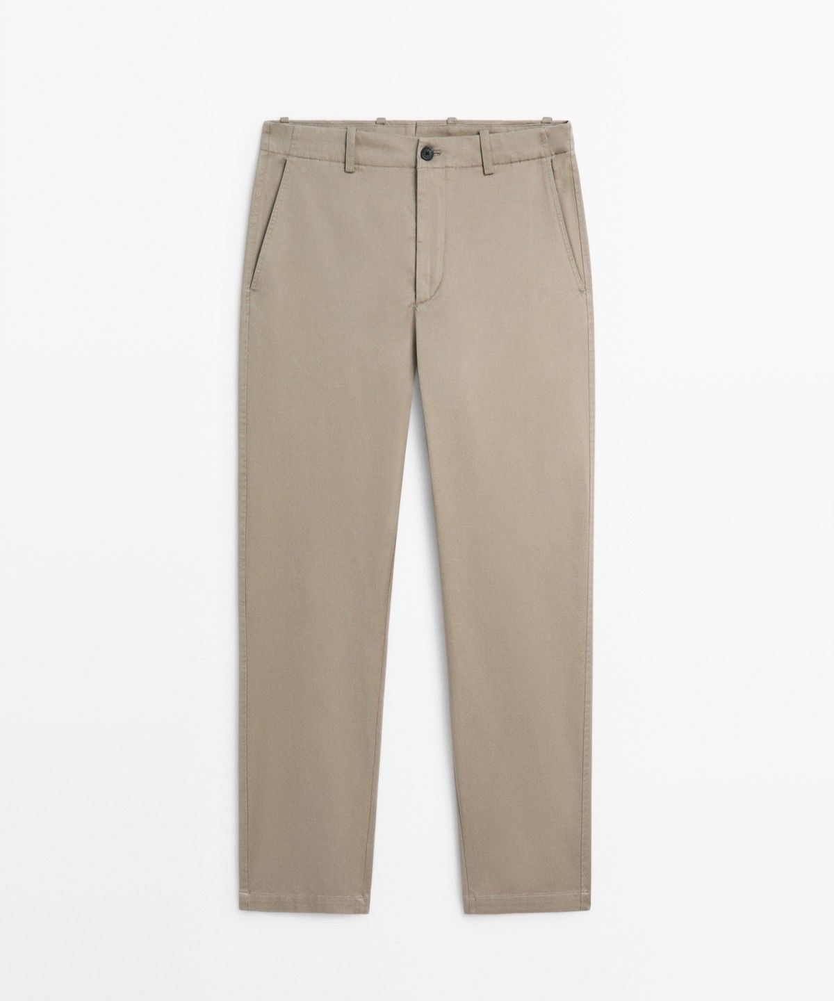 마시모두띠(MASSIMO DUTTI) 코튼 블렌드 스트레이트 핏 팬츠