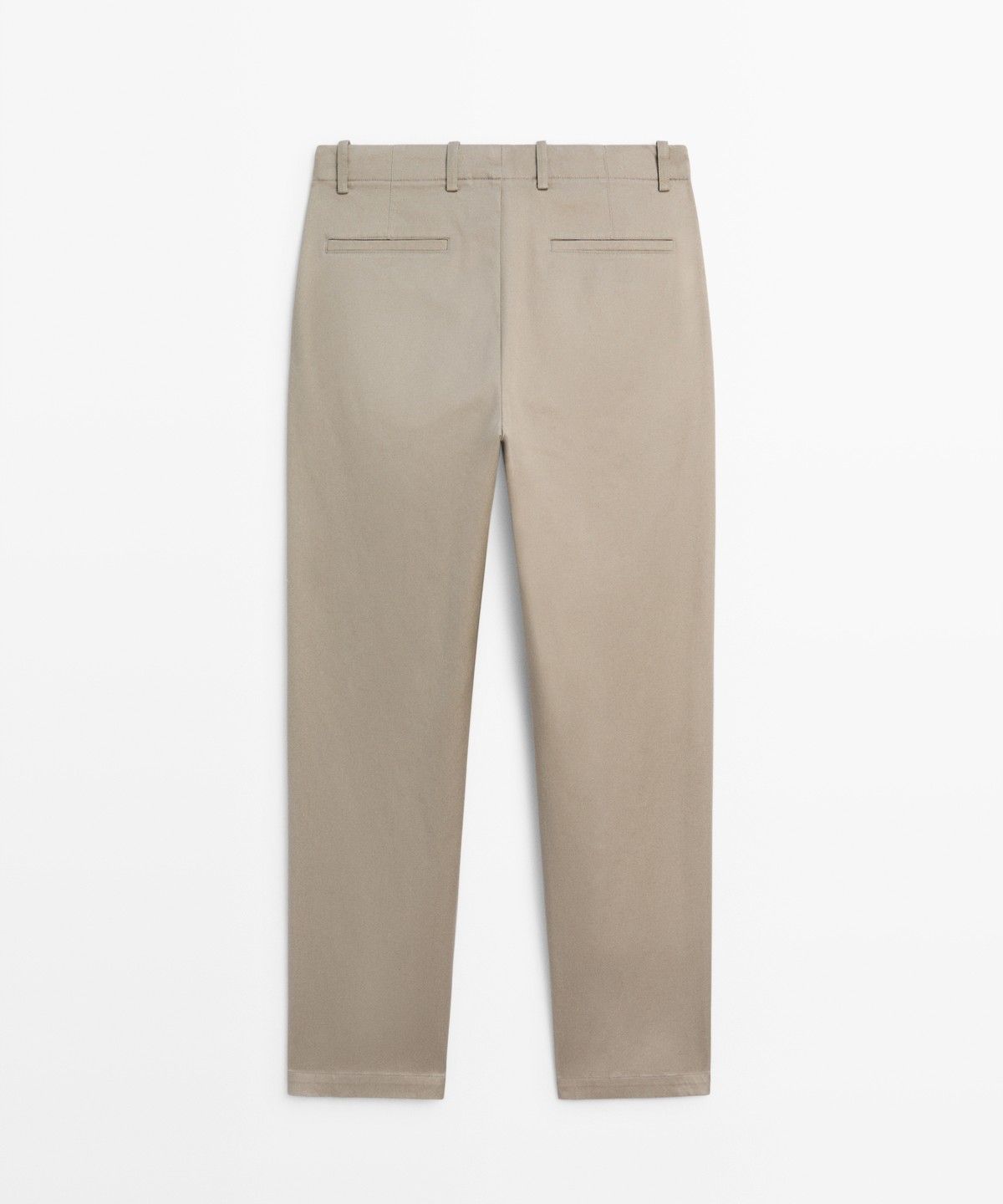 마시모두띠(MASSIMO DUTTI) 코튼 블렌드 스트레이트 핏 팬츠