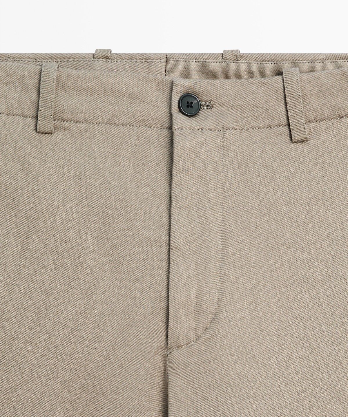 마시모두띠(MASSIMO DUTTI) 코튼 블렌드 스트레이트 핏 팬츠