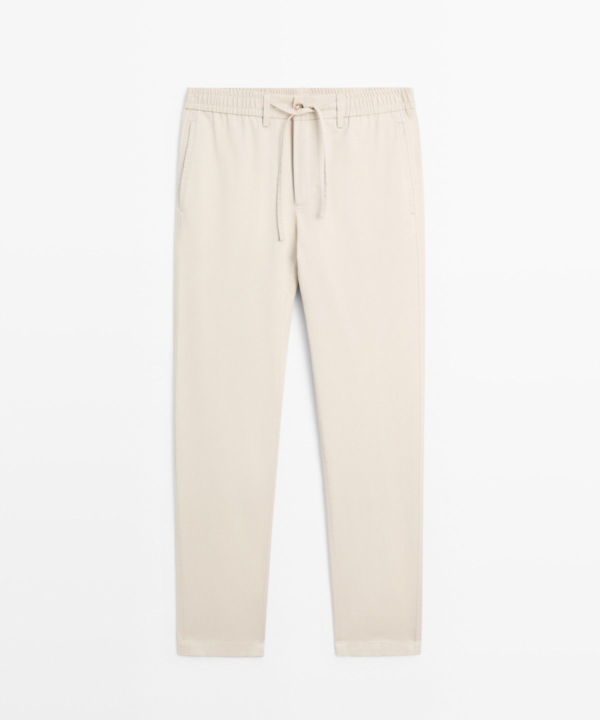 마시모두띠(MASSIMO DUTTI) 코튼 혼방 조거핏 팬츠