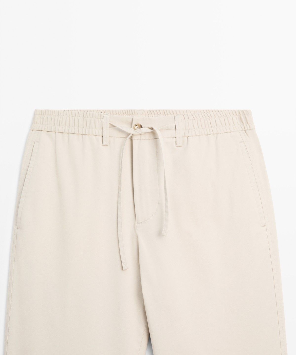 마시모두띠(MASSIMO DUTTI) 코튼 혼방 조거핏 팬츠