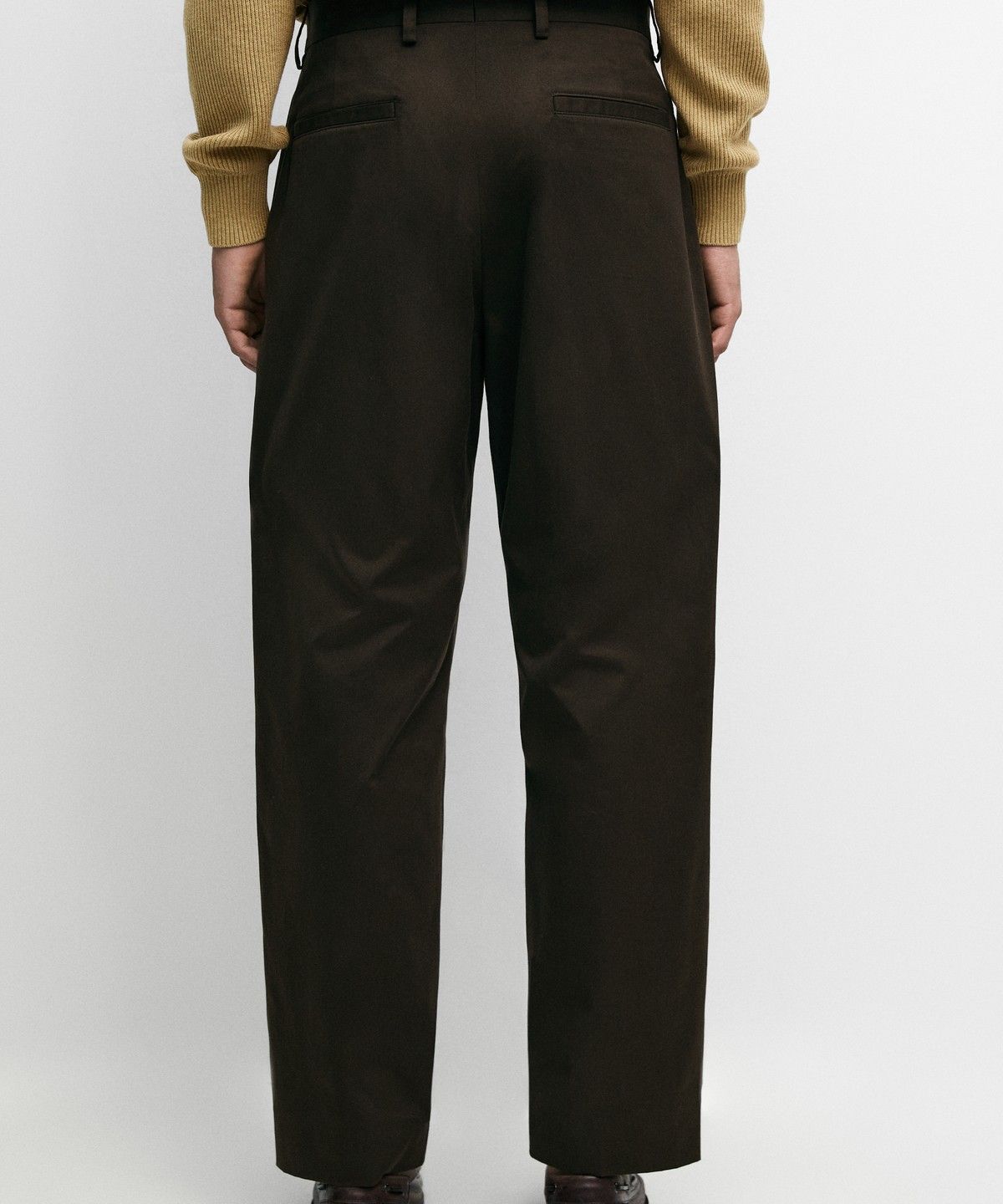 마시모두띠(MASSIMO DUTTI) 100% 코튼 와이드 핏 팬츠