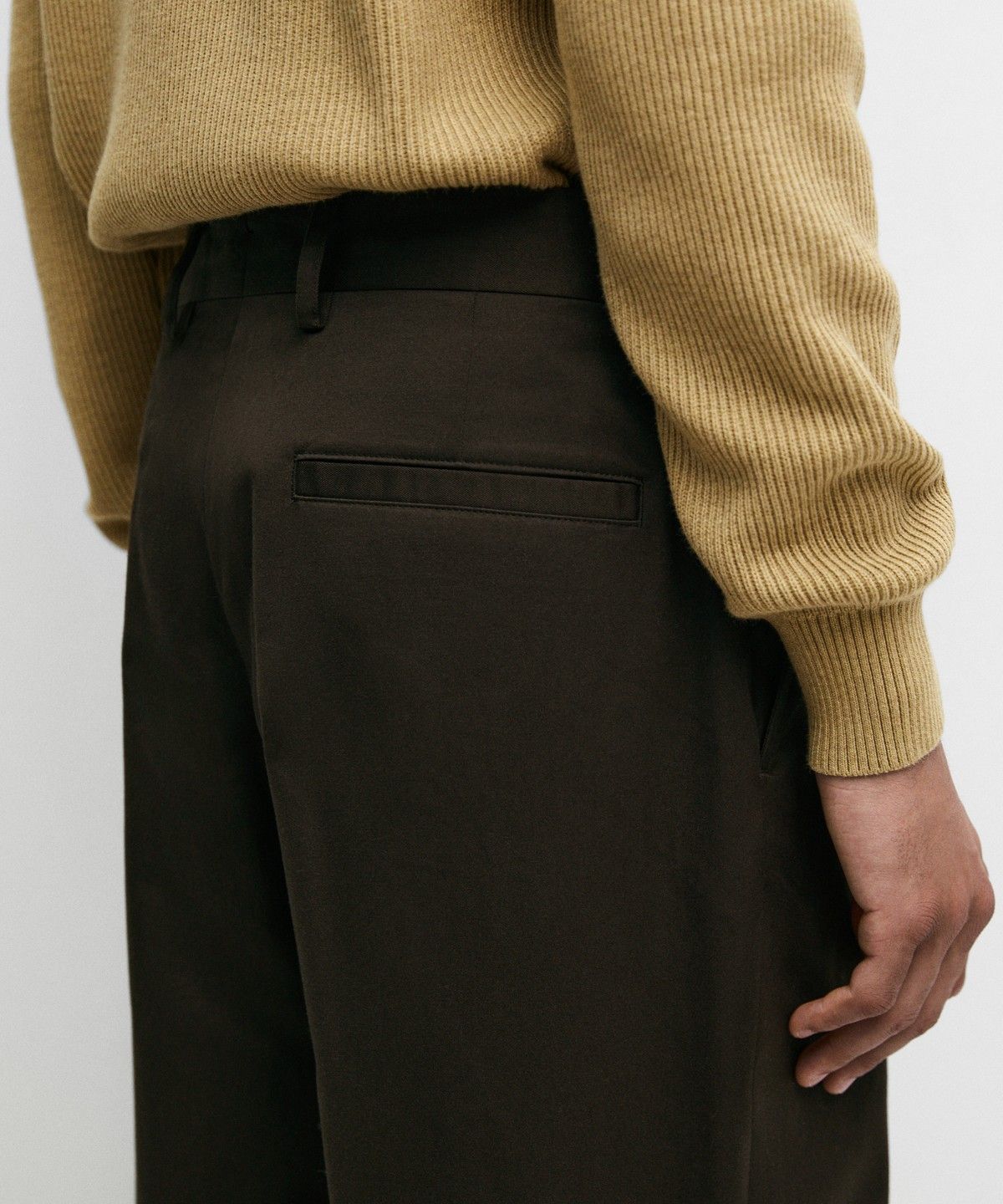 마시모두띠(MASSIMO DUTTI) 100% 코튼 와이드 핏 팬츠
