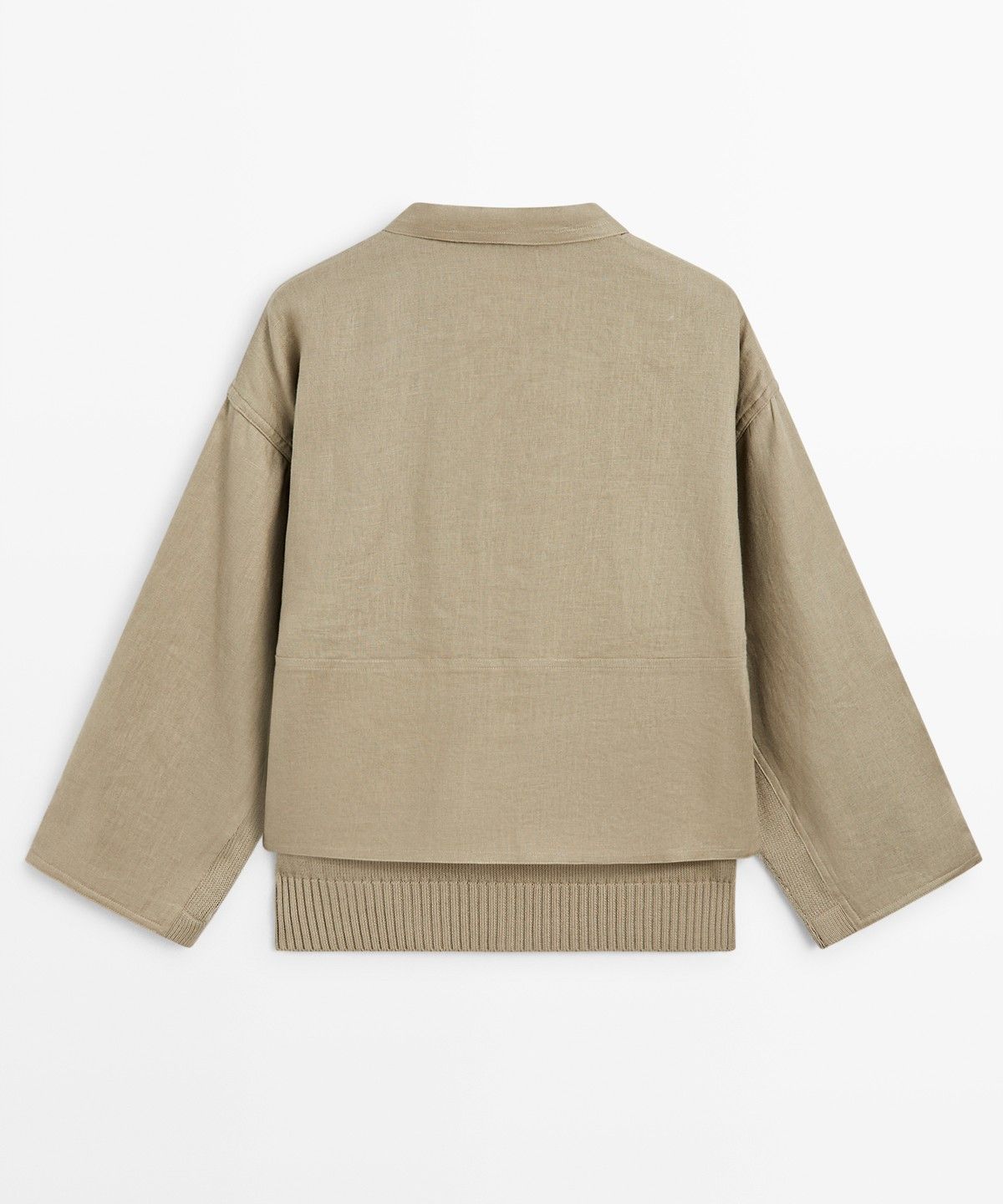 마시모두띠(MASSIMO DUTTI) 코튼 린넨 혼방 포켓 디테일 가디건