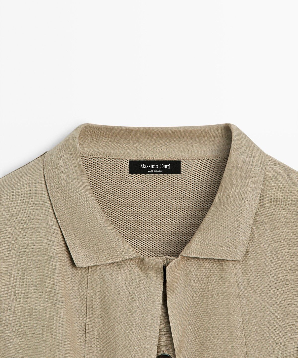마시모두띠(MASSIMO DUTTI) 코튼 린넨 혼방 포켓 디테일 가디건