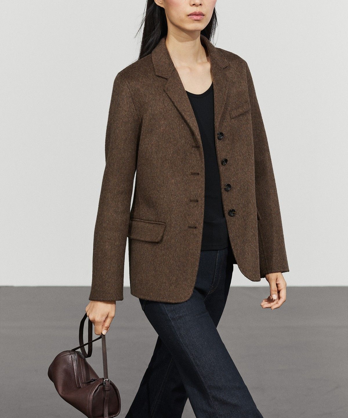 마시모두띠(MASSIMO DUTTI) 울 블렌드 블레이저