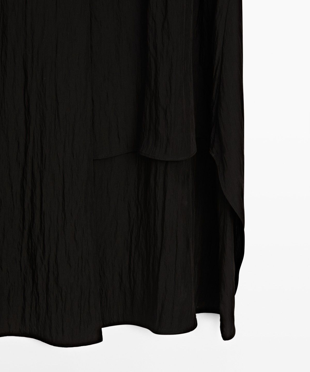 마시모두띠(MASSIMO DUTTI) 비대칭 패널 플루이드 미디 스커트