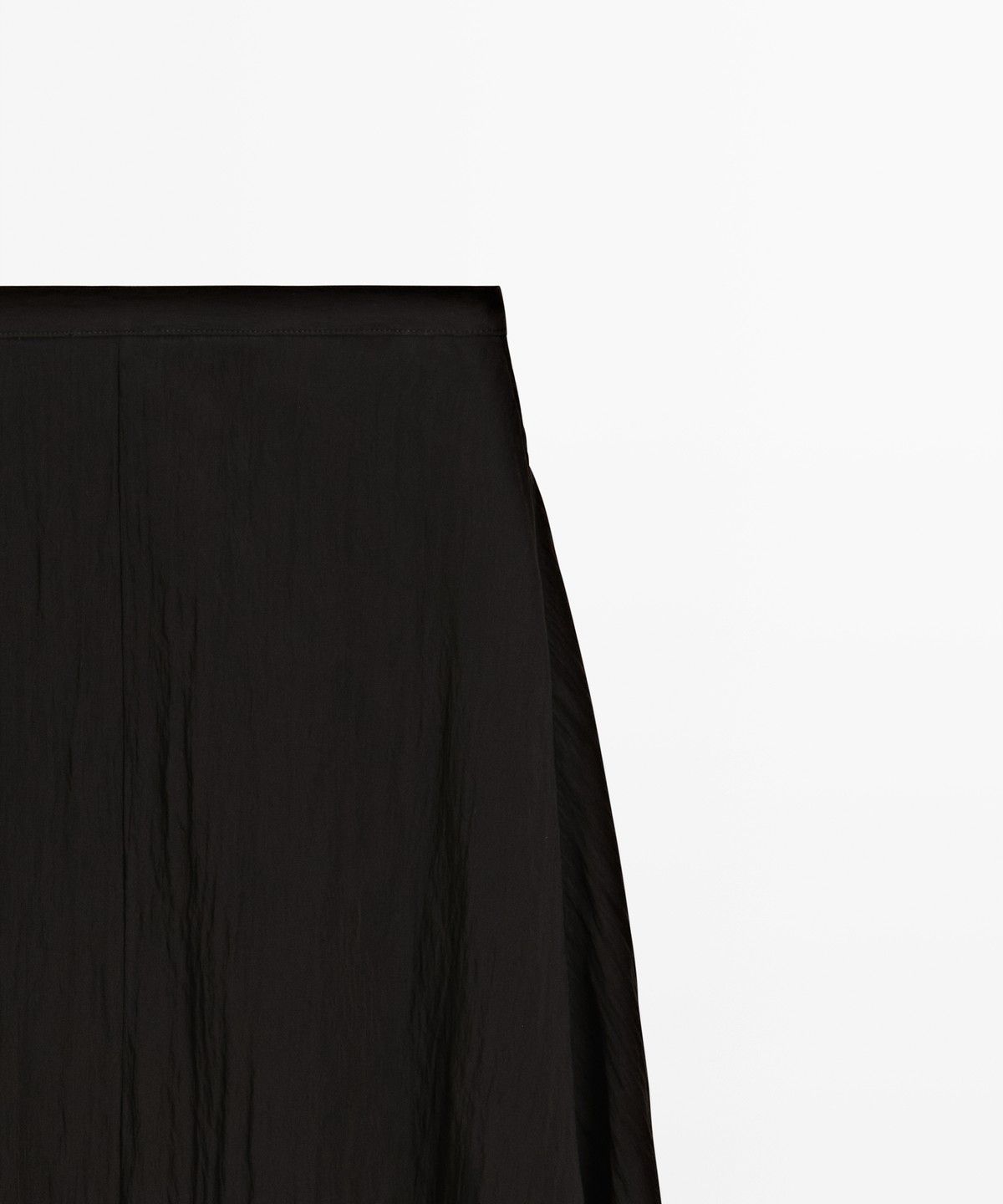마시모두띠(MASSIMO DUTTI) 비대칭 패널 플루이드 미디 스커트