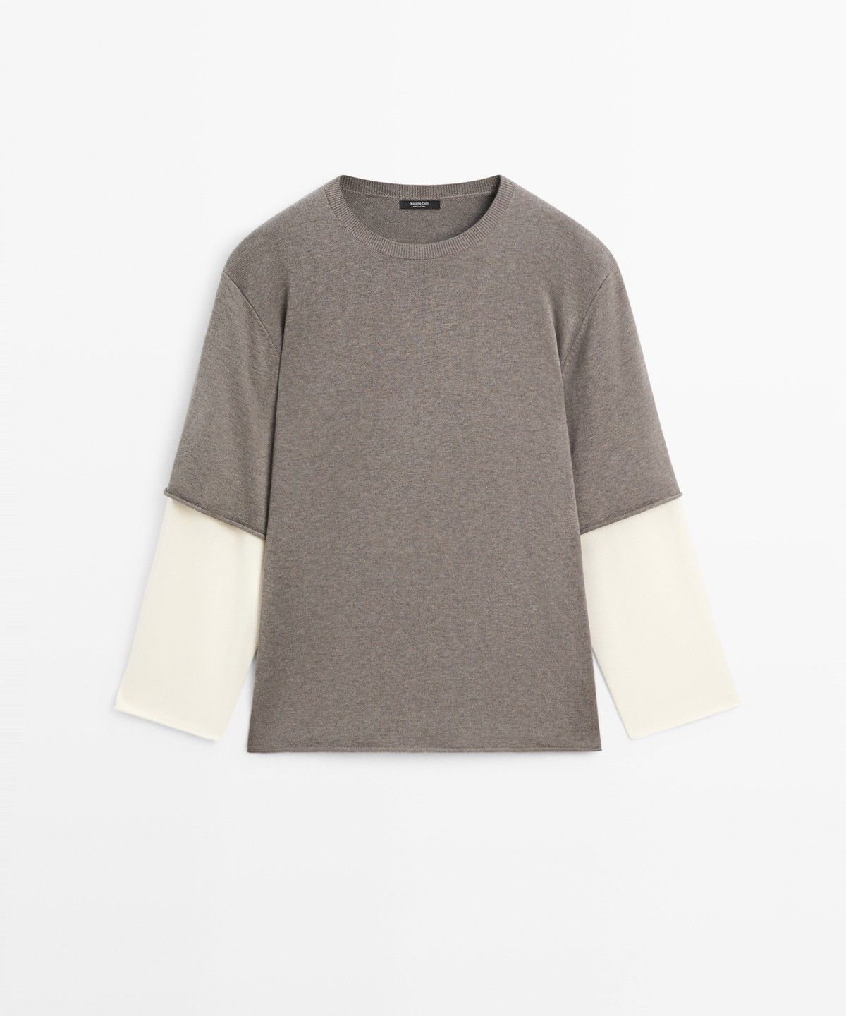 마시모두띠(MASSIMO DUTTI) 더블 슬리브 오버사이즈 니트 스웨터